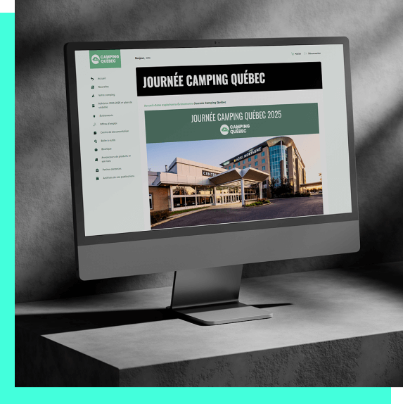 Camping Québec application web