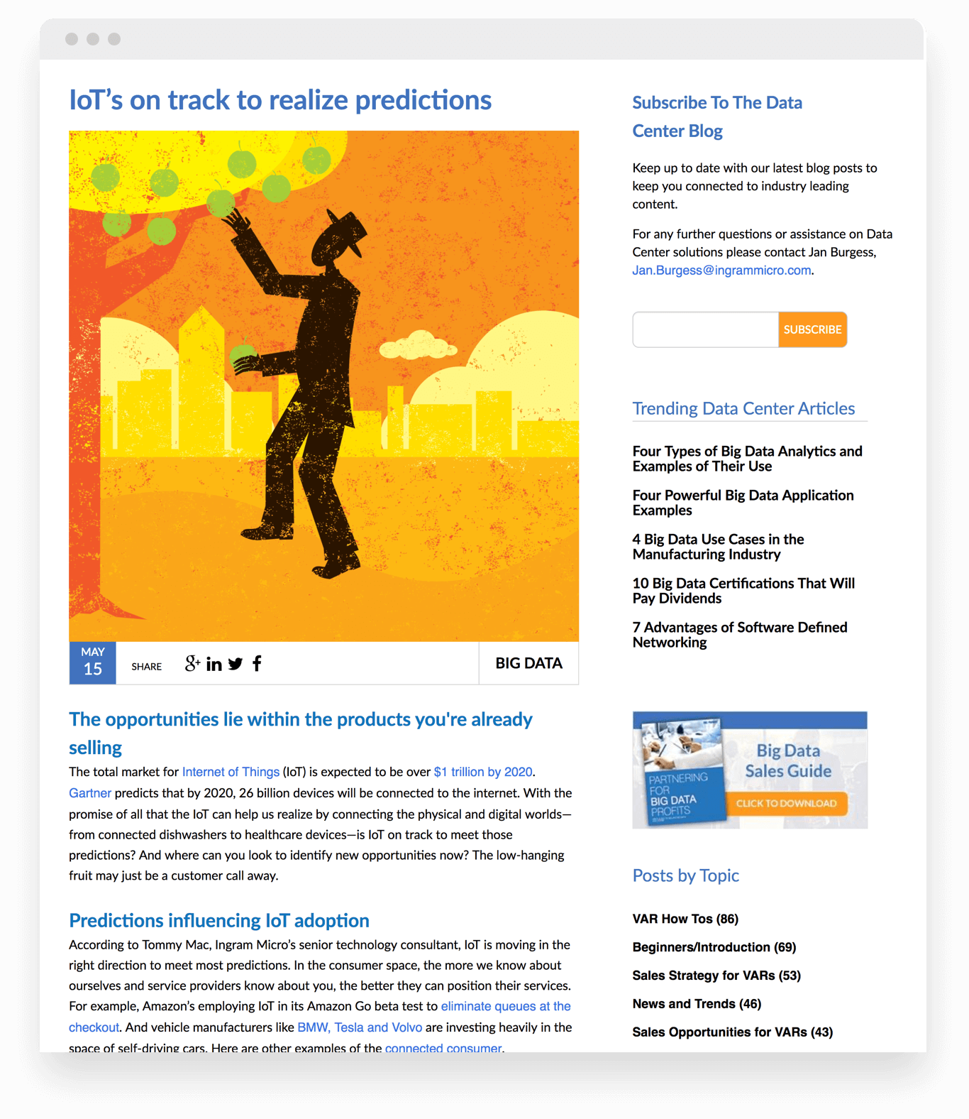Ingram site on desktop browser